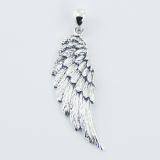 Beautiful Eagle Wing Silver Pendant Great Detail